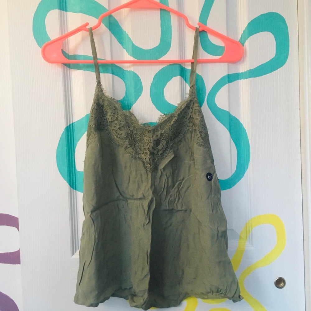Abercrombie & Fitch light green tank top